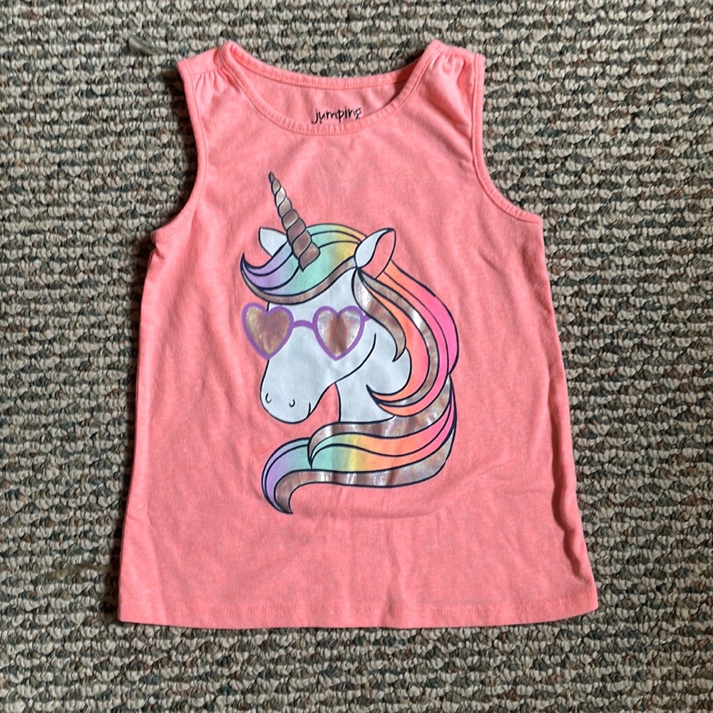 Girls unicorn tank
